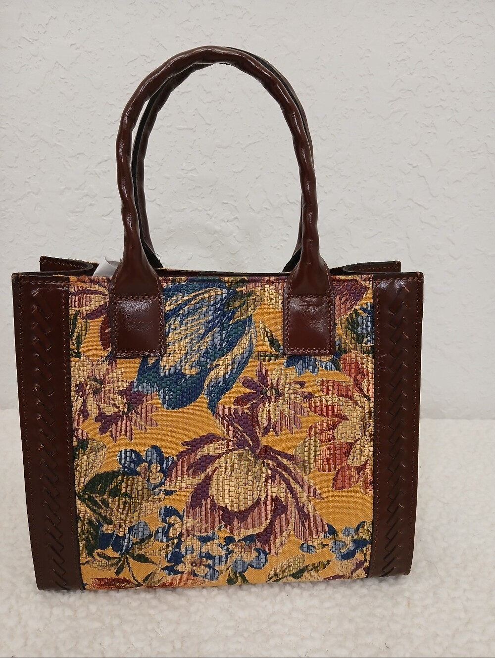 Patricia Nash Curry Tote In Hazelnut Floral Tapestry NWT